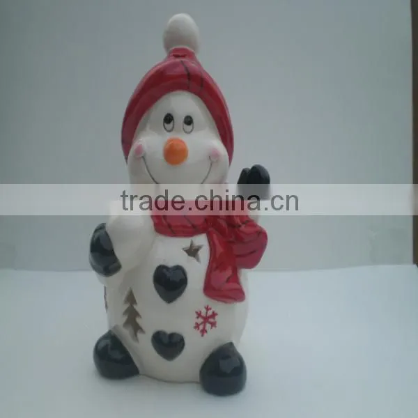 Ceramic Christmas Candlestick welcome OEM design