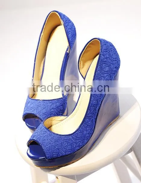 sexy lace peep toe korean dress shoes latest high heel shoes for girls.