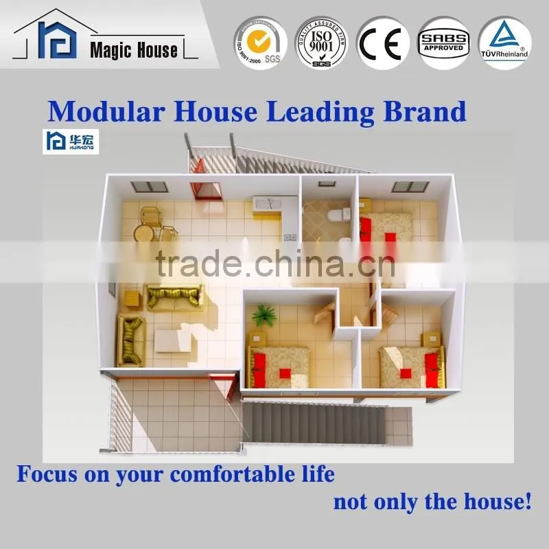 High quality china made prefab house with good performance in wind and earthquake proof