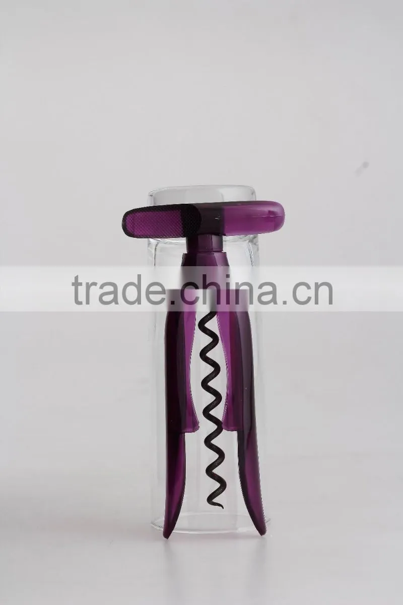 S/S+AS 15.5*7.5*2 Colorful kitchen utensil wine opener/cork screw