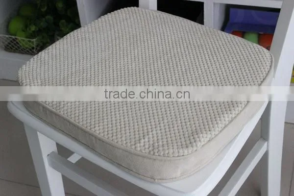 2015 Kikiland latest design cheap plain natural linen seat cushion