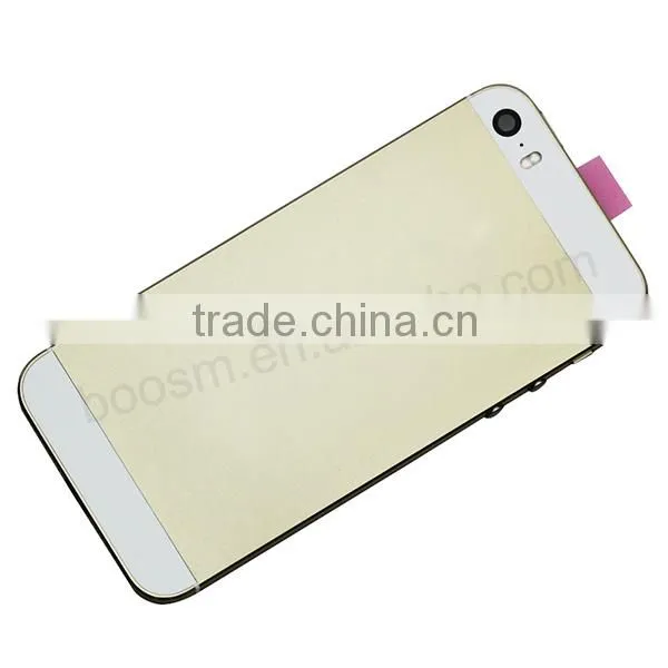 High Quality Top Sale replacement Spare parts for iphone 5s housing,gold metal cover for iphone 5s back cover