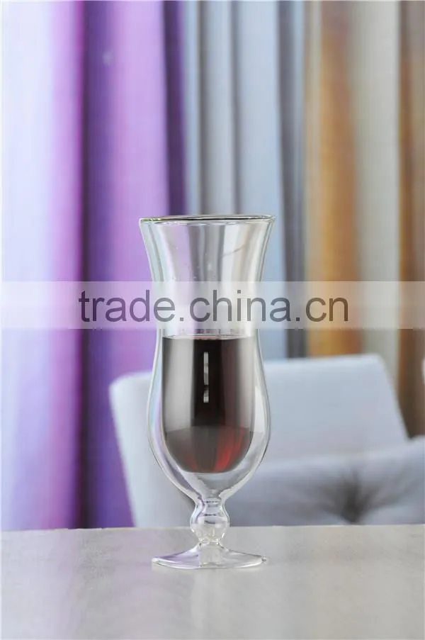 2016 Wholesale Promotion Cheap Borosilicate Visual effected Double Wall Glass Coffee Cup
