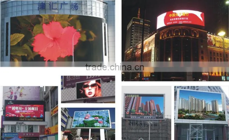 Full vivid color outdoor usage p16mm curved advertising led display/Wholesale price led video screen