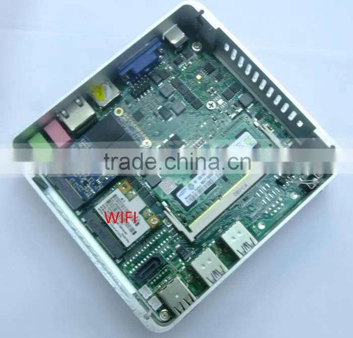 Remote Control Mini Computer with i3 CPU Haswell Design Fanless 12V DC IN 8GB RAM 32G MSATA Cheapest I3 PC