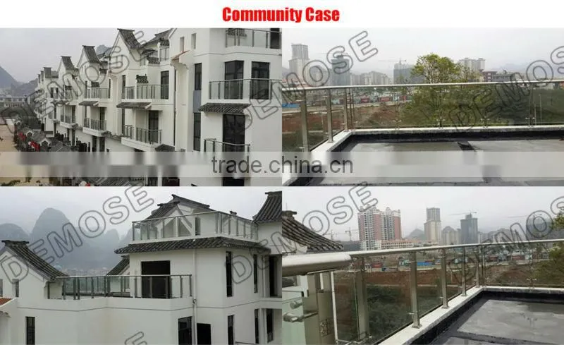 Brand new laminated ceramic frit glass,cheap glass railing
