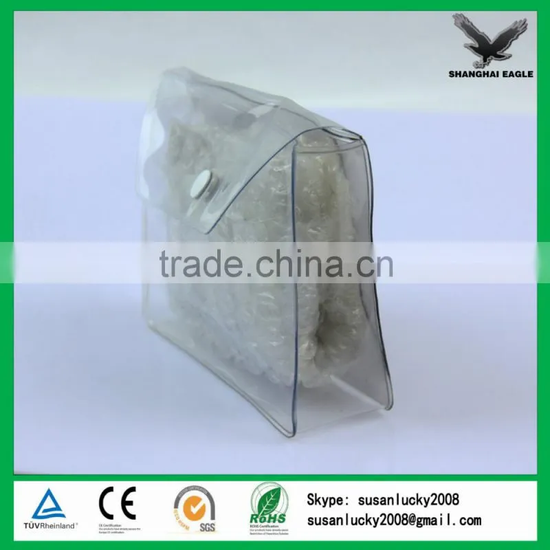 China Shanghai supplier hot sealing pvc cosmetic zipper bag