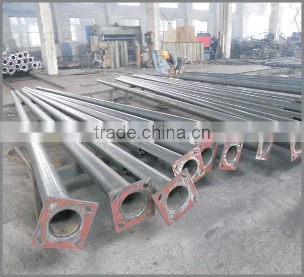 dual arm solar street lamp poles