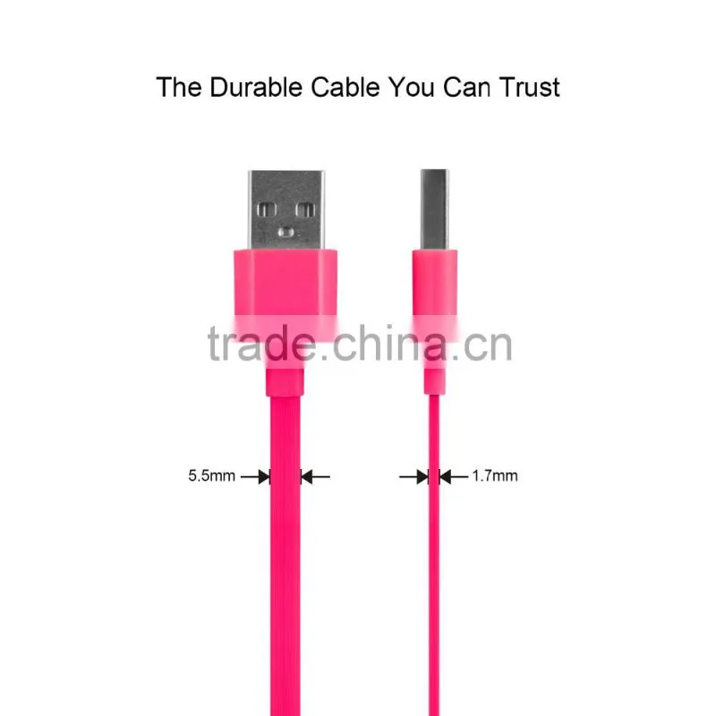 2016 China wholesale double micro usb data cable micro usb charging cable