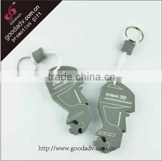 OEM wholesle EVA key chain/plastic key chain/eva float key chain
