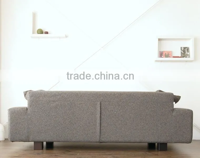 Simple Design Fabric Scatter Back Three Seat Sofa