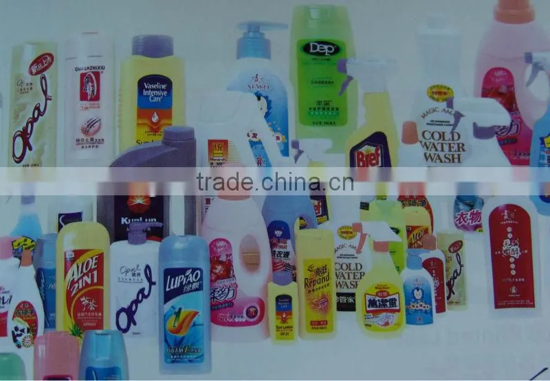 customized design plastic shampoo bottle label washing shampoo label shampoo private label
