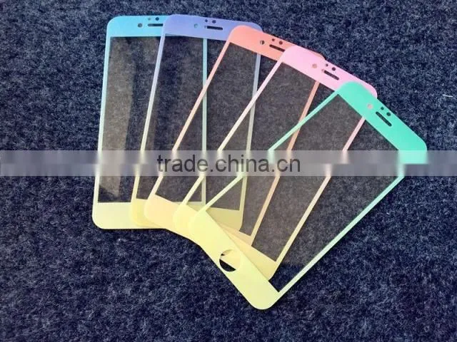2016 new front&back shimmering powder gradient ramp Screen Protector for iPhone 6s China supplier