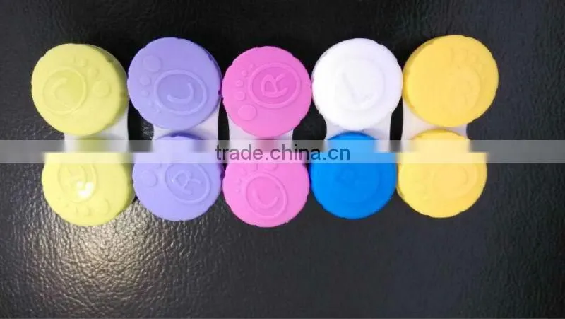 designer cotact lens double case/cheap contact lens double case for color contact lens