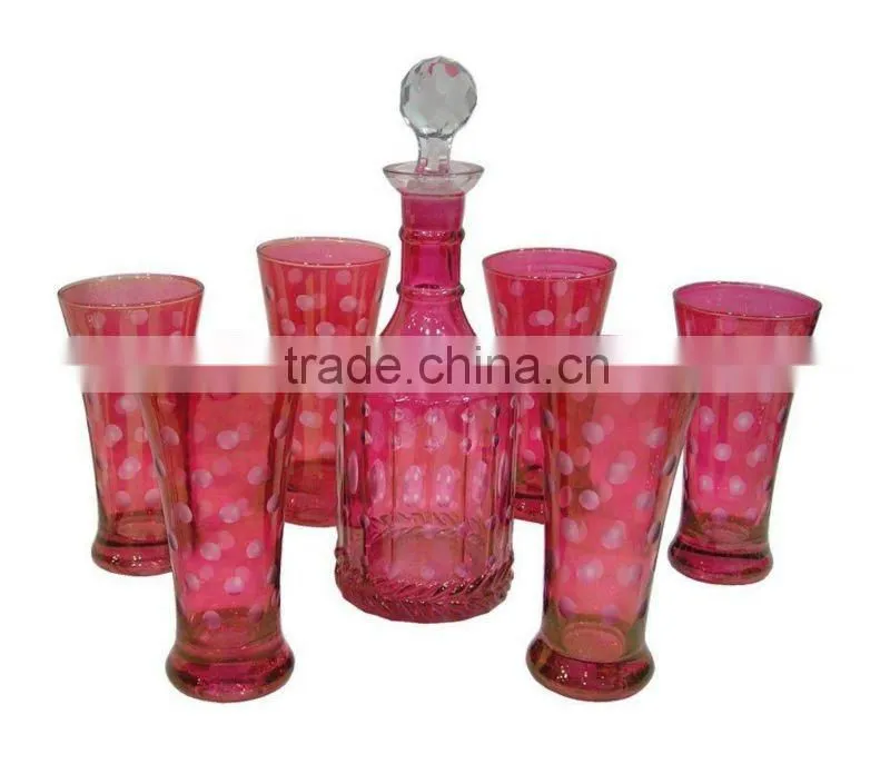 Clear Glass Wine Set