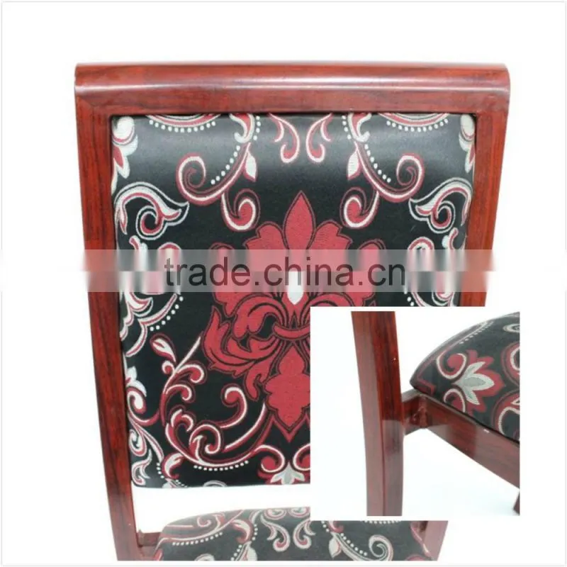 Imitated wooden metal hotel chair