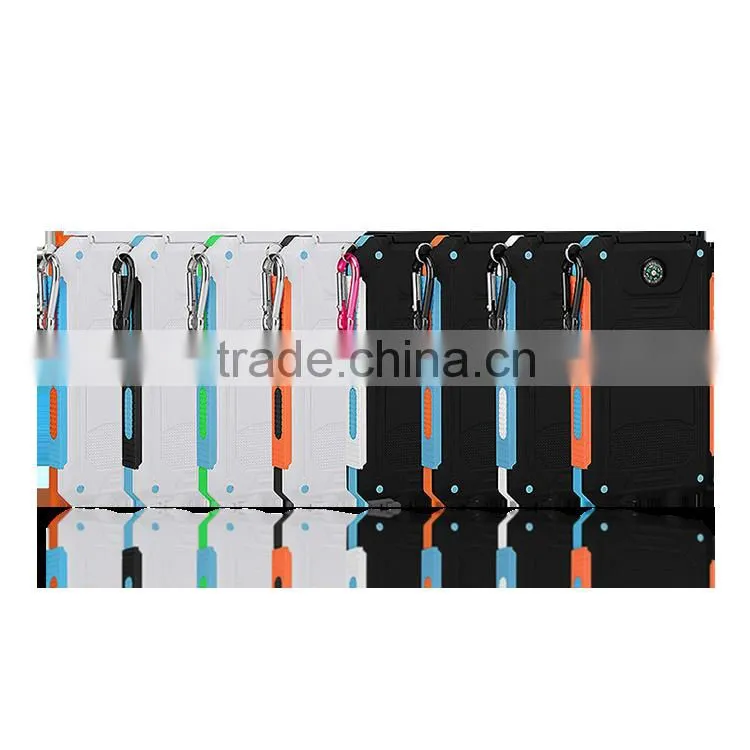 Wholesale waterproof 8000mah mobile solar panel battery charger universal portable power bank