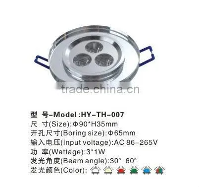2013 Hot Sale Led downlight ceiling downlighting Crystal Lighting