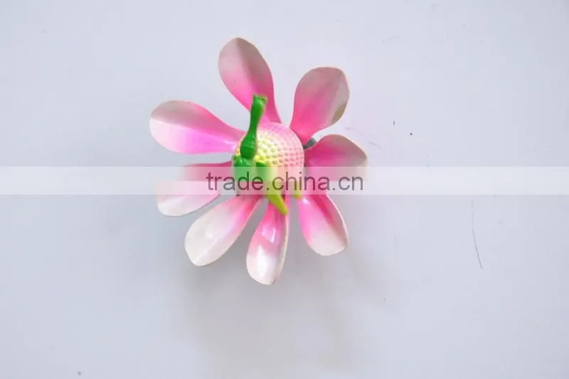 3.5 inch Dragonfly and Butterfly on Lotus Plastic Flowers Fridge Magnet
