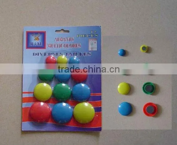 whiteboard magnet,plastic coated magnet,round magnetic button,magnet for whiteboard,memo magnet,20mm,30mm,40m