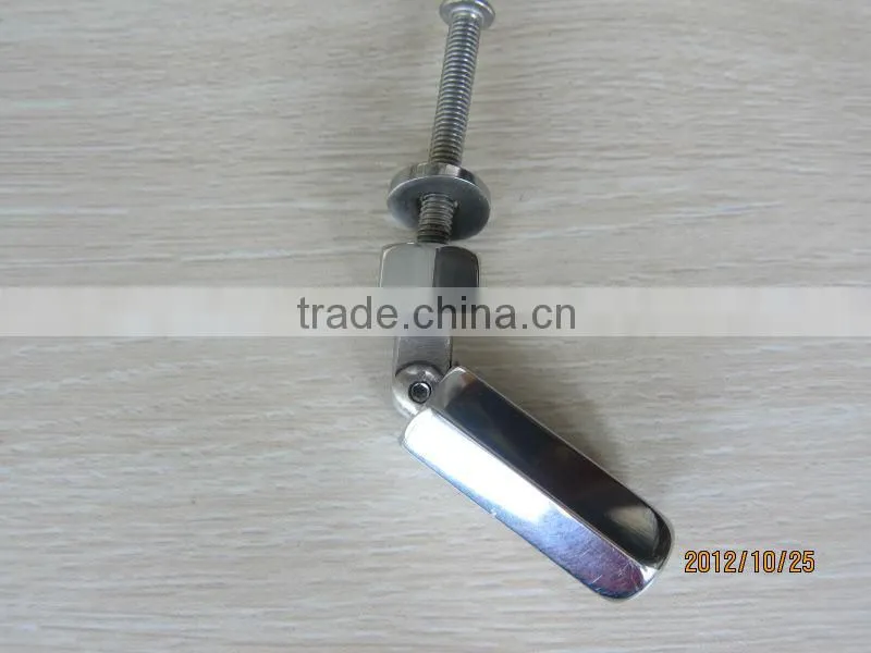 Brushed polished steel cable wire fittings for steel structure balustrades