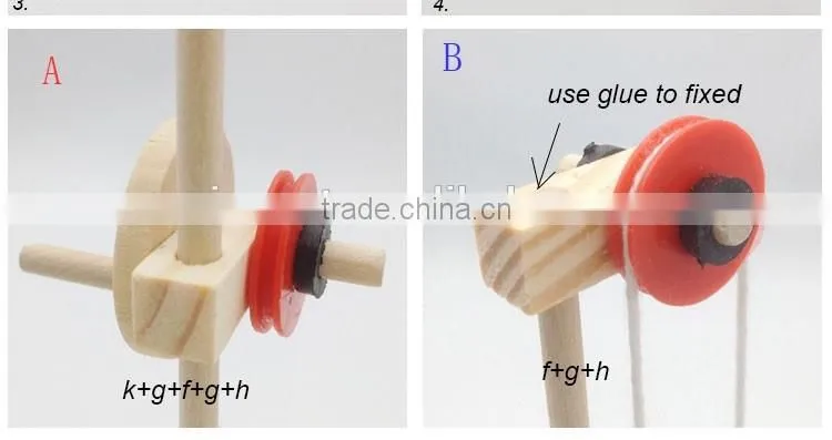 hand shaking flag-lifts Pully transmission science working models