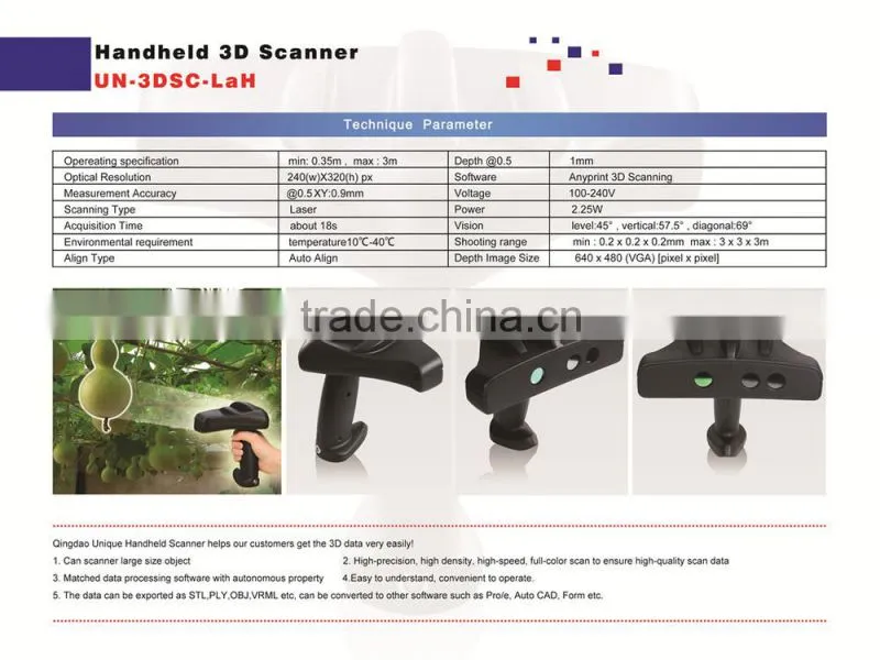 New Automatic Digital 3D Scanner