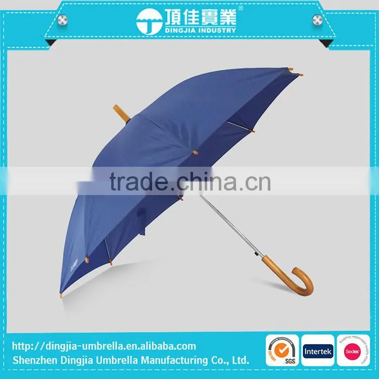 Manual open Customized logo brand name custom straight rain umbrella
