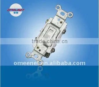 15A 125V 4-way ETL certificate Wall Toggle Switch White
