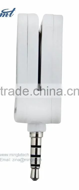 Audio Jack Mobile Payment Contact IC Card Readers MT531 for IOS, Android smartphone