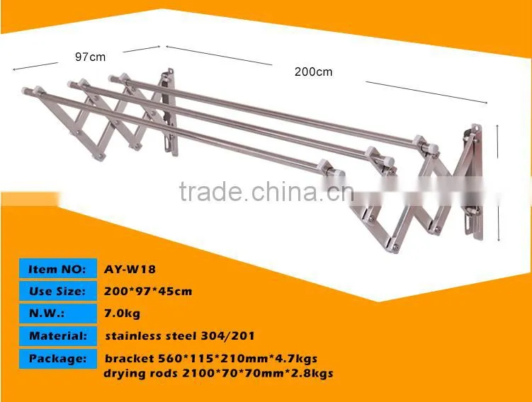 2016 wall mounted clothes drying rack,clothes hanger drying rack