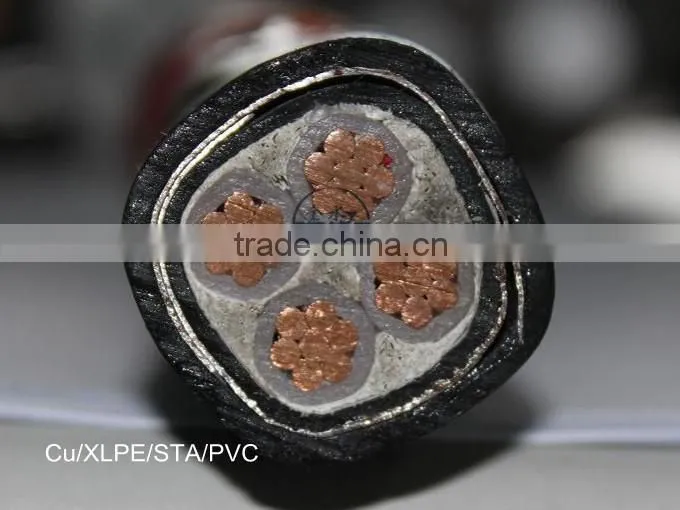 0.6/1kv STA/SWA armored 4 core XLPE cable