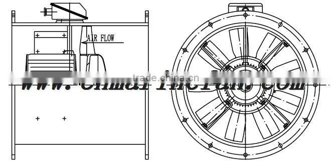 CZT-75A Ship engine room supply fan