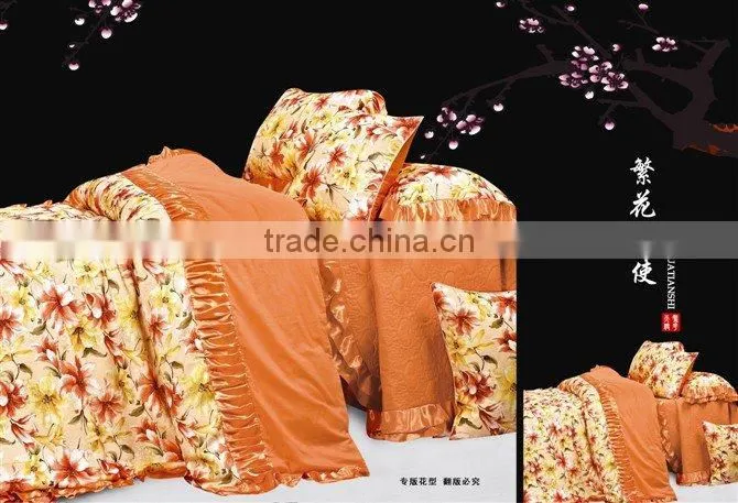 luxury and high quality European style 6pc bedding set