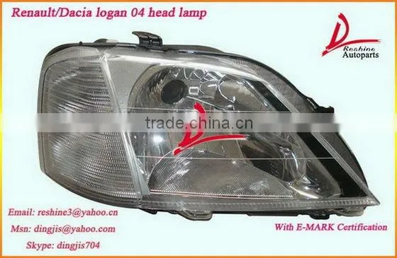 Renault logan head lamp, dacia logan head light 8200744754