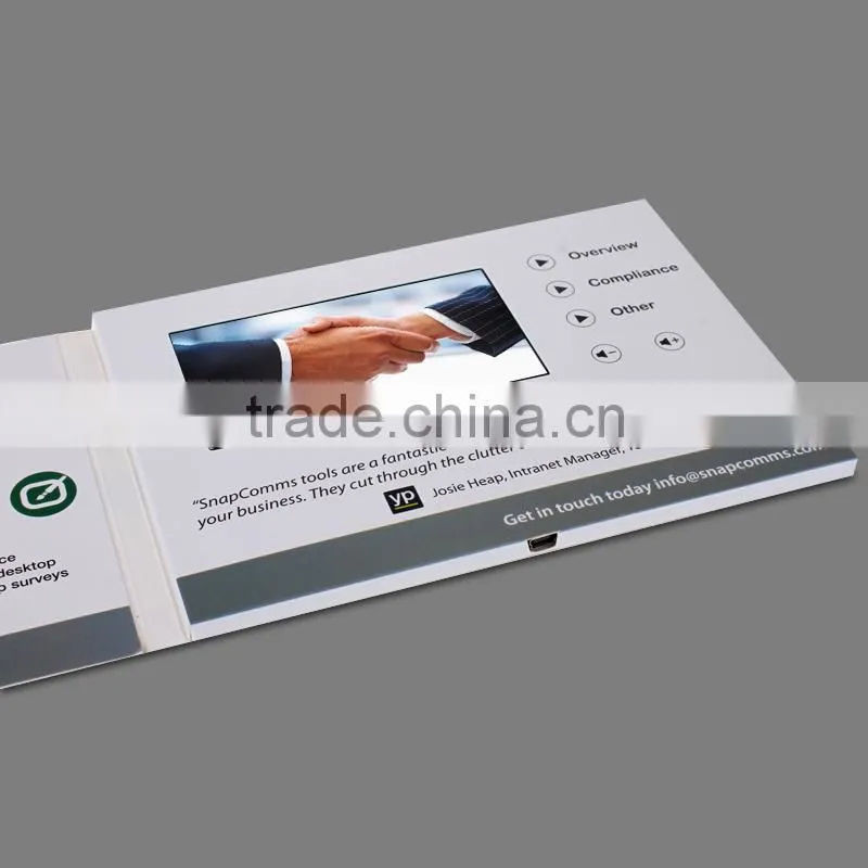 5 Inch TFT LCD invitation lcd video greeting card