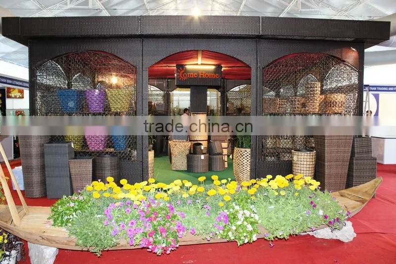 2015 New Product Water Hyacinth Hamper for Home Decoration and Furniture