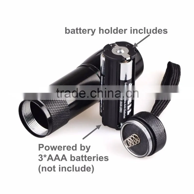 380nm high power flashlight 5W cheaper 380nm uv flashlight