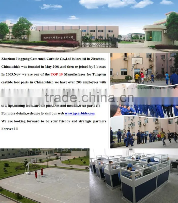 Zhuzhou Jinggong Factory Supply Cemented Tungsen Carbide Rod