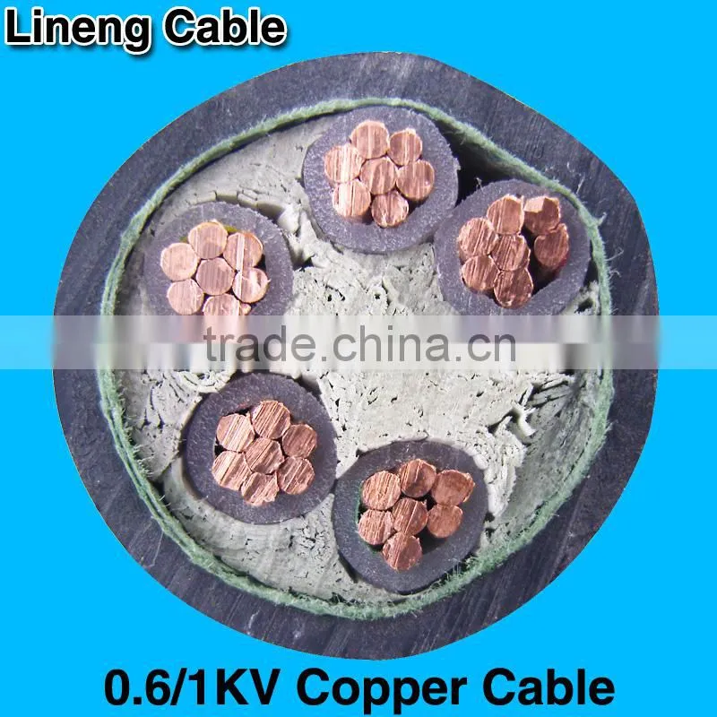 Hebei Lineng 0.6/1kv Copper 5x25mm Power Cable