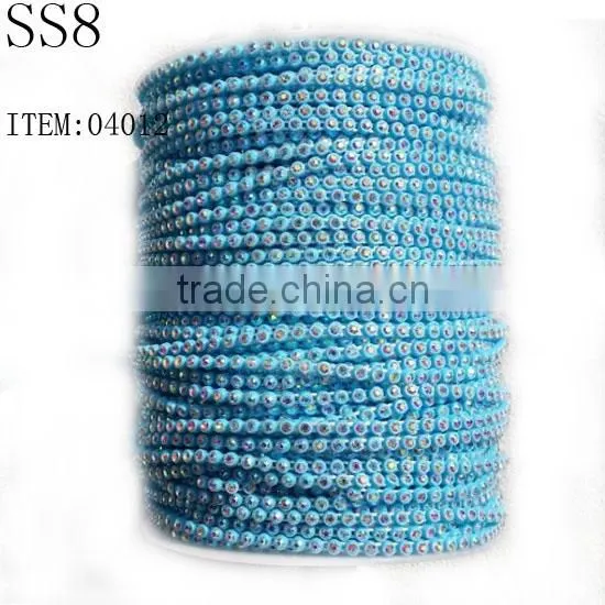 SS8 single rhinestone cup chain