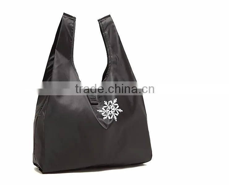 Foldable wholesale tote vest bag nylon bag