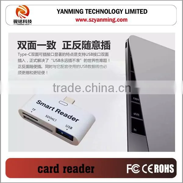 USB3.1 Type c card reader for TF SD Card Reader Adapter
