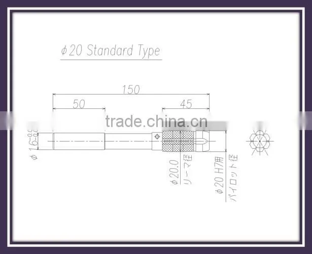 Our diamond reamers are used processing for precision machining parts.