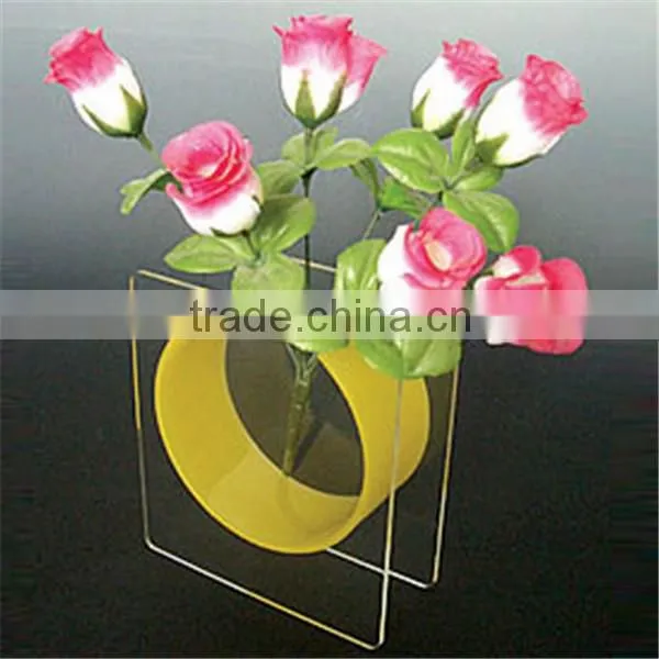 exquisite design clear acrylic flower pots Shenzhen factory