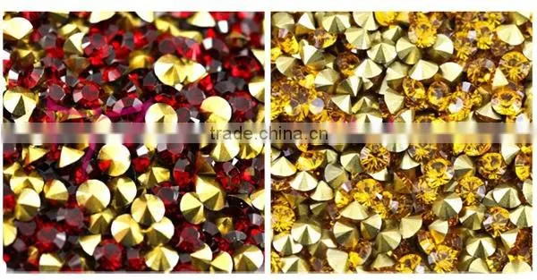 Fashion culet hot-fix rhinestone with many colors and sizes