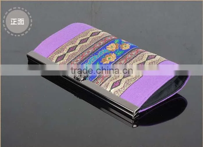 National vintage lady clutch tote hand purse girls beautiful money clip wallet
