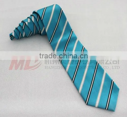 Souvenir for Graduation-Silk School Tie With Woven Stripe