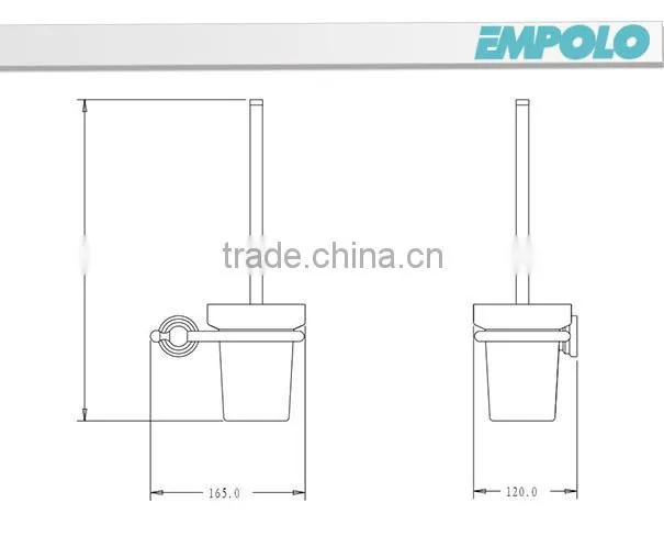 Unique toilet brush holder,golden toilet brush holder 916 10