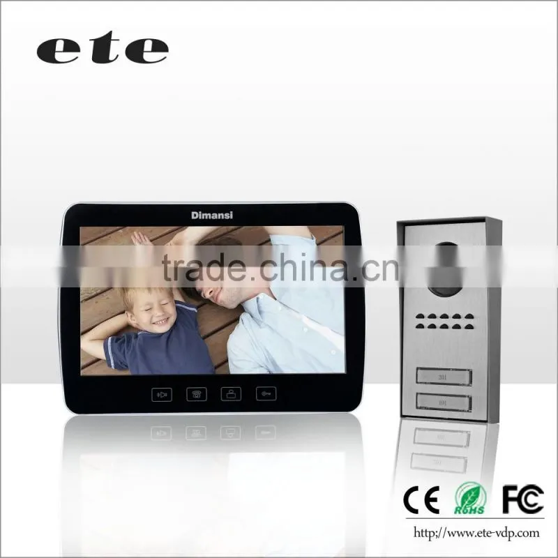 Take photo function waterproof touch button video Intercom and door release door bell ring with camera